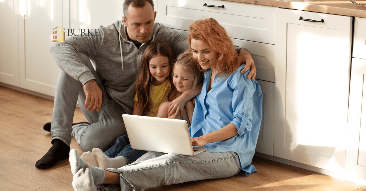 Hamilton family enjoying their newly renovated home after using home equity loan