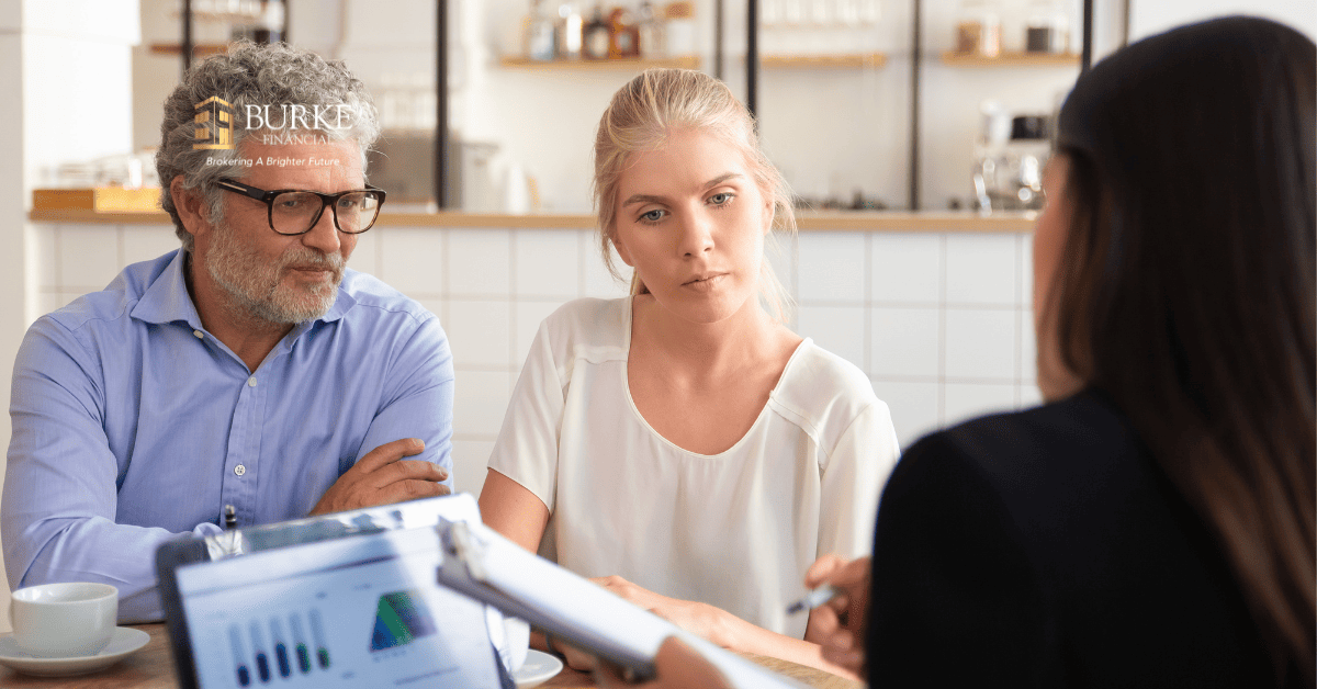 Retired couple discussing retirement financing options in Ontario