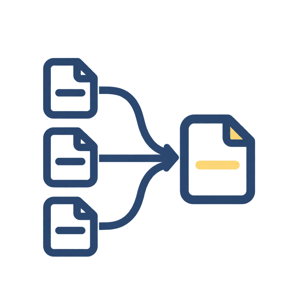 Debt consolidation icon